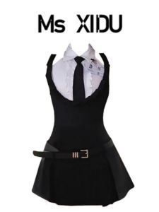 ชุดสองชิ้นต้นฉบับ Ms XIDU: กางเกงกระโปรง X-Back และเสื้อกั๊กสําหรับผู้หญิงคอลเลกชันฤดูร้อนที่ทันสมัย