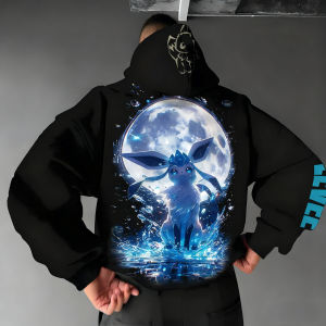 เสื้อฮู้ดลายโปเกมอน คอลเลคชั่นใหม่ ฤดูใบไม้ร่วงและฤดูหนาว ปี 2025 สไตล์ญี่ปุ่น ฮาราจูกุ ลำลอง ทรงหลวม สำหรับผู้ใหญ่และเด็ก