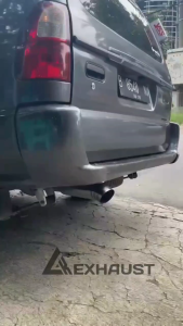 LK exhaust - Tailpipe 3.5 inc + resonator Paket knalpot mobil suara kering