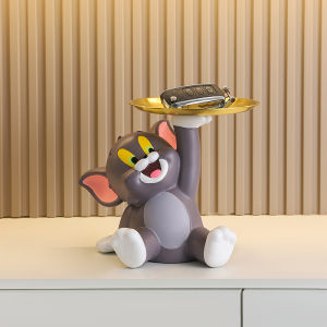 Cartoon Cute Tom Cat Tray Decoration Entry Door Entrance Key Storage Decoration Housewarming New Home Gift