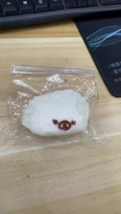 Food Grade Silicone Handcrafted Taba Squishy Jelly Dumpling Bear Fidget Toy Stress Reliever for Adults Relaxing Gifts