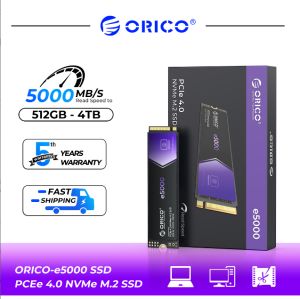 ORICO 5000MB/s SSD NVMe M.2 2280 4TB 2TB 1TB Internal Solid State Hard Disk M2 PCIe 4.0x4 2280 SSD Drive For PS5 Laptop PC