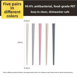 COOKER KING | High-end Antibacterial Easy-to-Clean Heat-Resistant Alloy Chopsticks