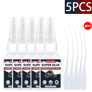 1-7PCS SuperGlue super strong adhesivesuitable for instant transparent adhesive of plasticsmetalswoodcraftsglass and rubber