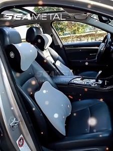 SEAMETAL Car Headrest Seat Pillows Synthetic Fibers Car Neck Pillow Waist Pillow Universal Interior Accessories