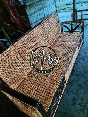 2IN1 NATIVE RATTAN SOFA BED