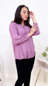 Rere Top / Kemeja Wanita Casual / Bahan Rayon Twill / Atasan Wanita Terbaru