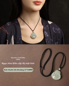 HUAKAIYUNDUO | Charm Dây Chuyền Ngọc Bích Maitreya Động Lực