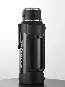 316 stainless steel insulated water bottle - large capacity portable outdoor vehicle-mounted strap for travel