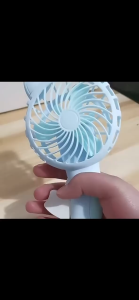 DuduMart Mini Fan Adorable Energy-saving Plastic Shell Portable Pure Manual Cooling Fan