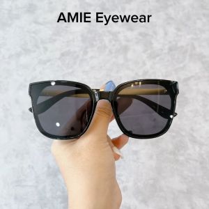 Kính mát nam nữ AMIE Eyewear kính râm mắt vuông bầu chống UV gọng kim loại thiết kế trẻ trung sành điệu 6035