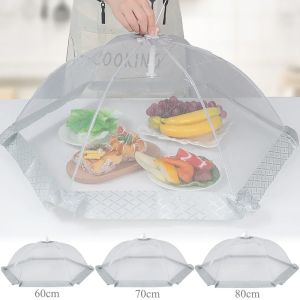 Kitchen Foldable Food Mesh Covers Dining Table Anti Fly Mosquito Pop-Up Meal Fruit Breathable Tent Protect Net 60/70/80cm