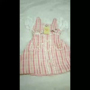 (CC-JKT) BD- 472 DRESS ANAK CEWEK HOUNSTUD PINK TEBAL SIZE 90-140