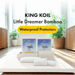 King Koil Bamboo Jersey Waterproof Mattress Protector (by Little Dreamer Collection)