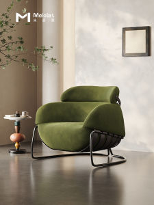 Original Melolat Leisure Chair Designer Home Living Room Italian Minimalist Creative Recliner Sofa Chair High Elastic Foam Sponge