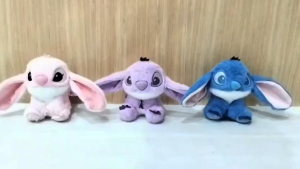 Gantungan Kunci Stitch Keychain Bag Charm Stitch Bulu Ganci Stitch