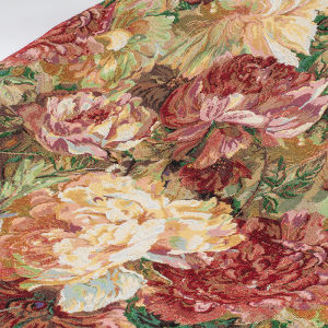 Monets Flower Drawing Cloth Oil Painting Style Jacquard Dress and Coat Thick Handmade DIY Bag Transformation Hanfu Fabric