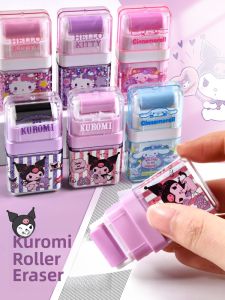 Sanrio Kurokos Kitchen Cat Rollers Rubber Eraser for Primary School Students Cute Design of Melody Dog And Kawaii Kitty