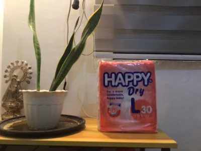 Happy Dry Large Size 30pcs per packs. Tape. Baby Diapers