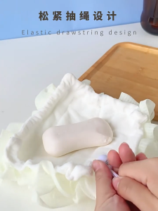 Bola Mandi Tali Tarik 抽绳式沐浴球 Drawstring Bath Sponge 可爱沐浴花泡泡浴球 Soft Shower Loofah Body Scrubber Clean
