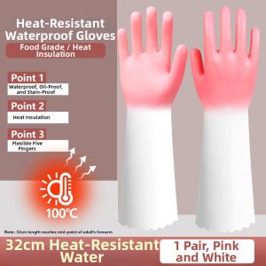 Heat Resistant Gloves Five Finger Flexibility Food Grade Silicone