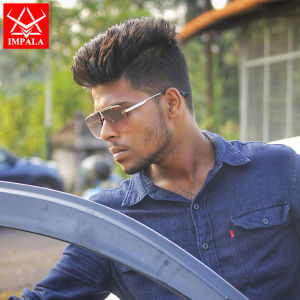 IMPALA QT2056W Retro Style Aviator Sunglasses for Men Driving Fishing Eyewear Anti UV Anti Reflection HD Lens Sun Glasses