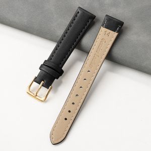 Women‘s Soft Leather WatchBand 8mm 10mm 12mm 14mm 16mm 18mm 20mm 22mm 24mm Waterproof Wristband Business Replacement Sport Strap