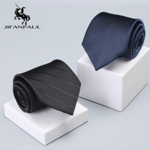 No-Tie Mens Wedding Ties Black and Blue