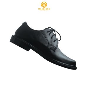 Mandiens Sepatu Kerja Pantofel Pria Kulit Sapi Pdh 01 Hitam Dof