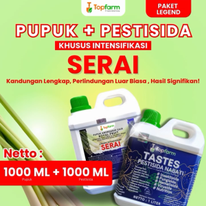 Pupuk Topfarm / Pupuk Serai Terbaik / Pupuk Cair Khusus Tanaman Serai / Pupuk Penyubur Pembesar Batang Serai / Obat Hama Daun Serai / Obat Semprot Bercak Daun Serai / Obat Ulat Tanaman Serai / Obat Bercak Daun Serai
