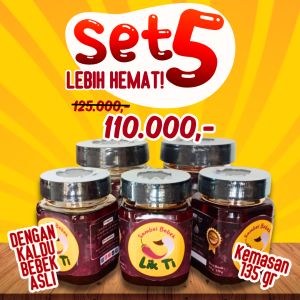 Sambal hitam bebek instan kemasan isi 5 paket hemat rempah Indonesia