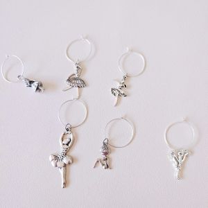 Creative Cup Identifier Party Wine Glass Markers Personalized Water Diamond Cup Tags Glass Differentiator Event Label