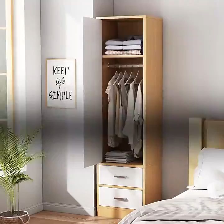 HOME PRIME YG0034 Wardrobe Space Saver Bedroom Wardrobes Almari Baju ...