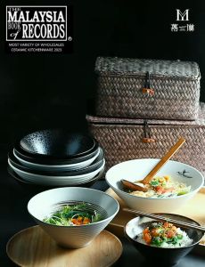 Noodle Soup Bowl Ceramic Simple Household Porcelain Rice Ramen Bowl/Restaurant/Ins Style/Gift