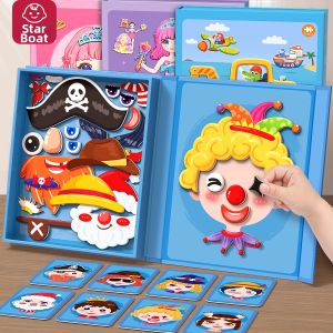 JUANJUANYUN | Magnetic Puzzle Faces and Costumes Changeable Toys