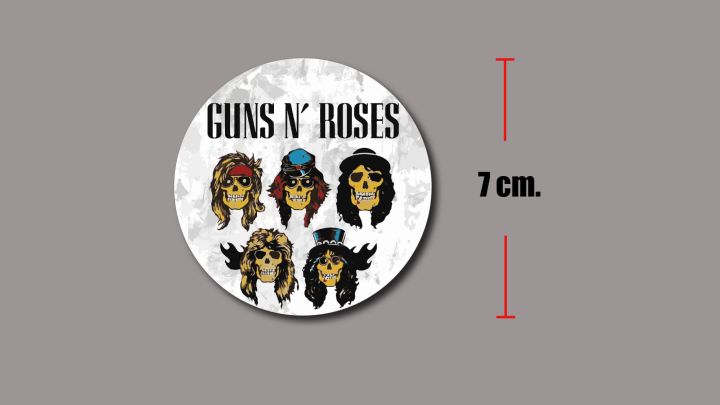 sticker pvc guns n' roses สติกเกอร์ วงดนตรี งานพิมพ์ดีที่สุด OFFSET ...