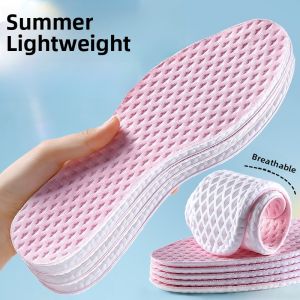 LINGMIAO | Summer Thin Absorbent Breathable Anti-Odor Soft Comfortable Womens Insoles