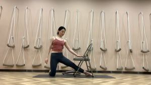 Iyengar Yoga Chair Foldable Chair  Yoga Auxiliary Chair Bold Thickening Folding Yoga Chair