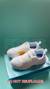 *SG Seller* CB08L Lightweight Velcro School Shoes White Black Strap Mesh Breathable Student Sneakers EUR 40-46