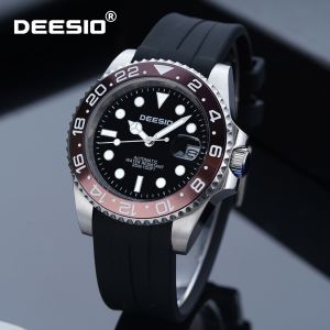 Đồng Hồ Cơ Tự Động Nam Deesio 41mm Thép Không Gỉ Dạ Quang Tay Chống Nước 30M Thời Trang Đồng Hồ Đeo Tay Thông Thường