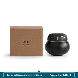 SANXUN | Anti-Moisture Sealed Tea Storage Can Ceramic Small Size