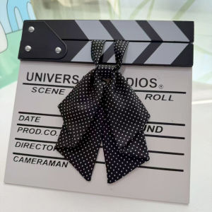 Korean Style Small Bow Tie Shirt Star Pattern No Tie Uniform Shirt Accessory round Dot Pattern Summer 2025 Collection