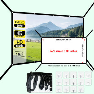 Mobile large screen foldable screen 120 inch 16:9 extended projection screen easy to install