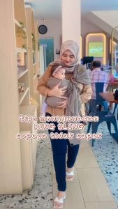 Terlaris Ring Sling Bamboo Cotton Cuddle Me - Gendongan Bayi Motif dan Polos Newborn 0 hingga 20 kg - Magician Series - Brown, Denim, Purple - Material: Cotton Bamboo 185GSM