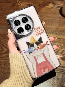 Cartoon Cat Silicone Phone Case for OnePlus 15/13 Fobo Brand Protective Cover Creative Design Anti-Fall Suitable for Men And Women
