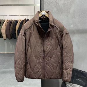แจ็คเก็ตคอตตอนหลวมๆ สไตล์ญี่ปุ่นสำหรับผู้ชาย ฤดูหนาวปี 2023 แจ็คเก็ตคอตตอนทรงหลวมสีพื้นสำหรับเยาวชน