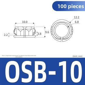 Yi Se Dian Zi | Plastic Snap-On Wire Protection Sleeve Open Style