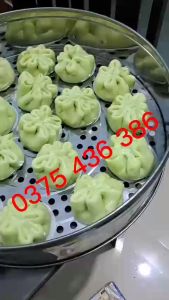 Nồi hấp điện hấp xôi cơm tấm bánh flan bánh bao chạy điện 3 tầng hấp 40cm