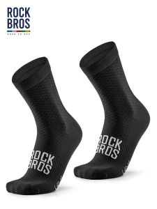 Rockbros Tianlu Series Cycling Socks Mens and Womens Bicycle Road Bike Athletic Socks Running Socks Mid-Calf Length and Breathable