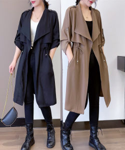 Stylish Lightweight Trench Coat Slim Fit Mid-length